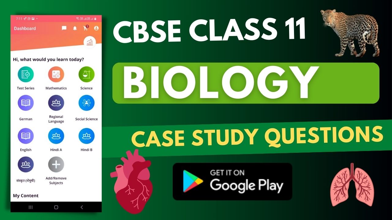 Class 11 Biology Case Study Questions | myCBSEguide