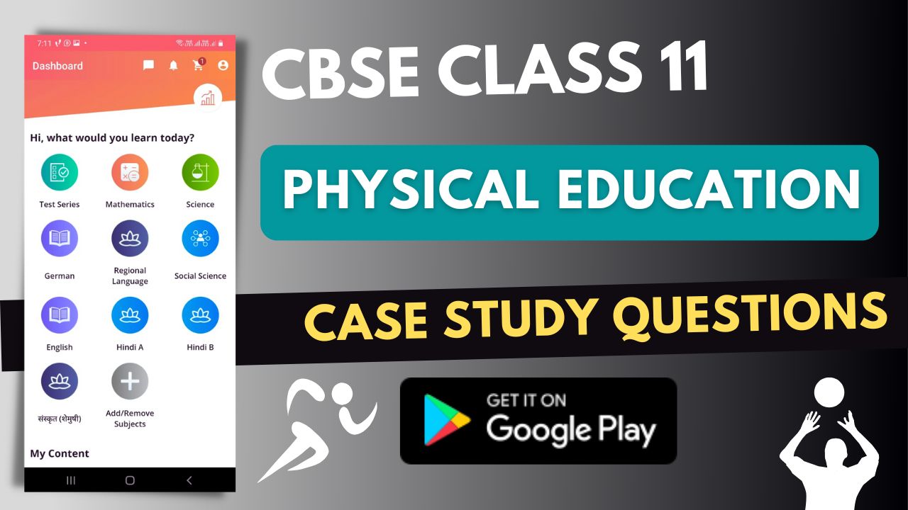 CBSE class 11 Physical education Case Study Questions