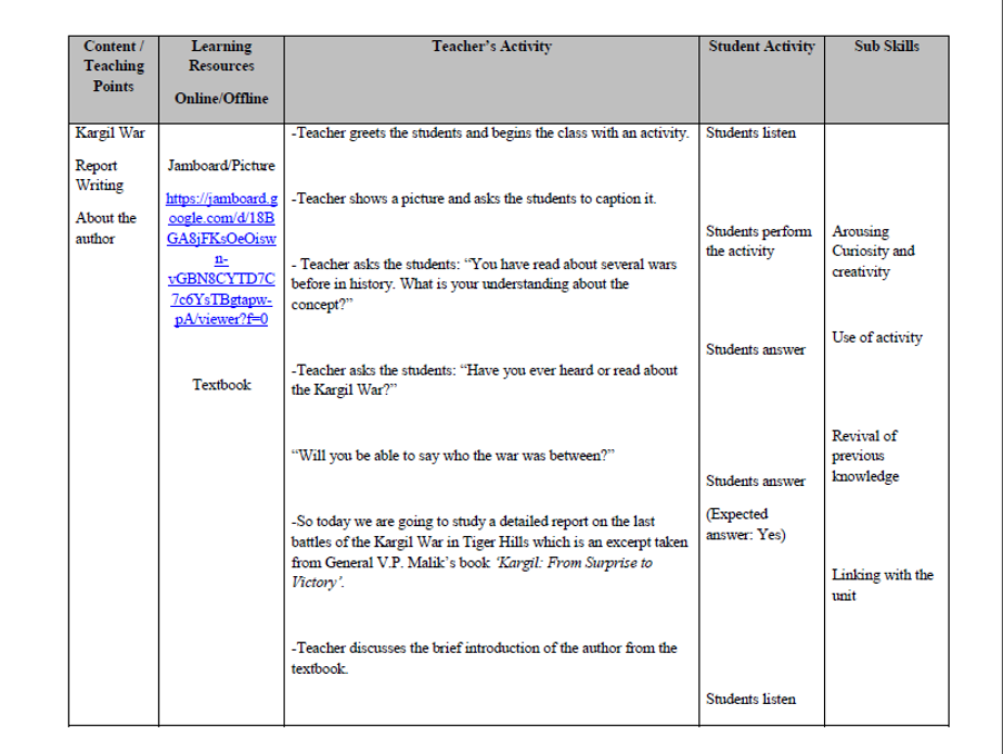 lesson plans