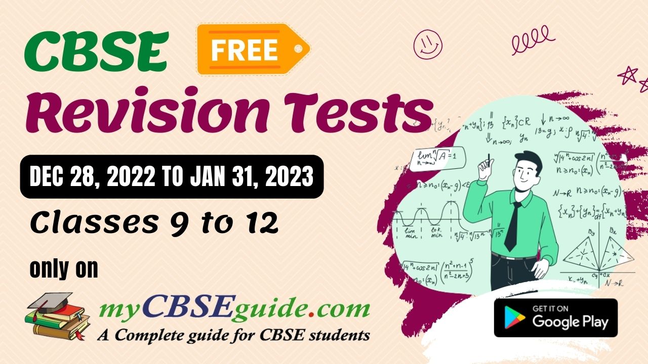CBSE Revision Test Series 2023