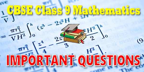 Important Questions class 09 Mathematics Probability