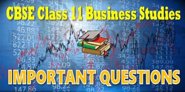 Important Questions class 11 Business Studies Social Responsibilities of Business and Business Ethics