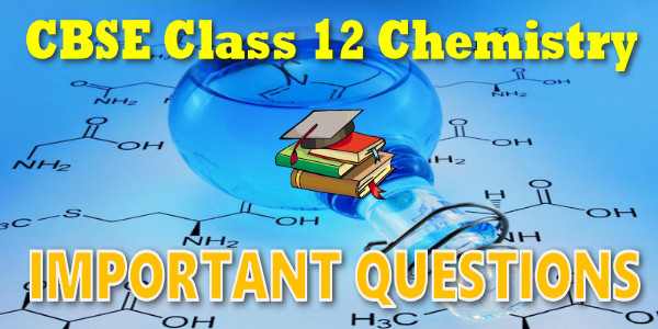 Important Questions class 12 Chemistry in Everyday Life