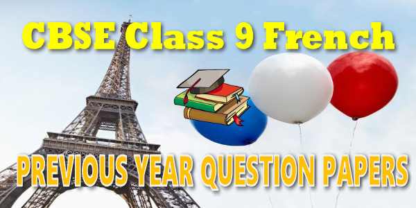 CBSE Previous Year Question Papers Class 9
