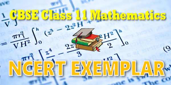 NCERT Exemplar Solutions for class 11 Mathematics Straight Lines