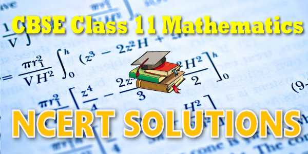 NCERT solutions for class 11 Mathematics