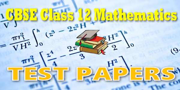 CBSE Test Papers class 12 Mathematics Relations and Functions