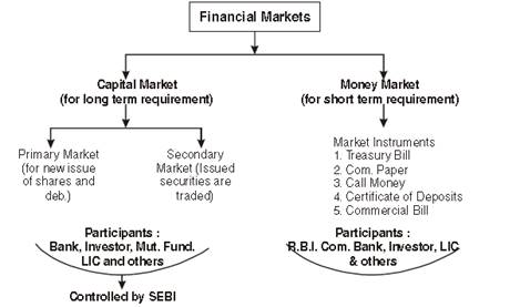 Financial Markets class 12 Notes Business Studies